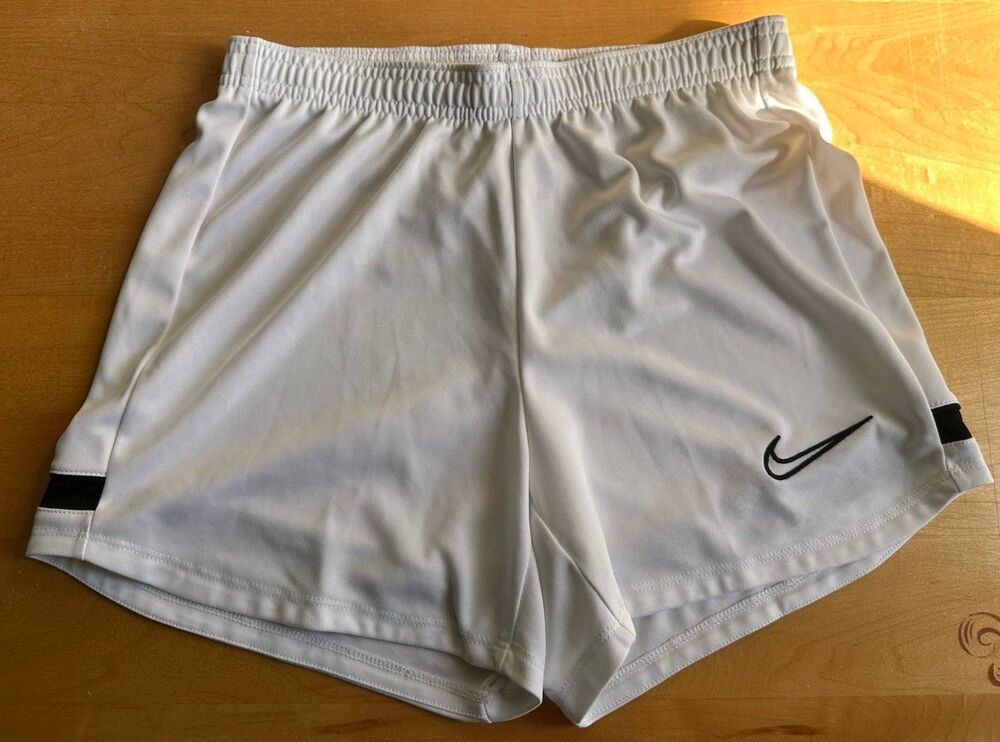 Nike Dri-FIT White Athletic Shorts Women's XS Gym Running Workout Lightweight